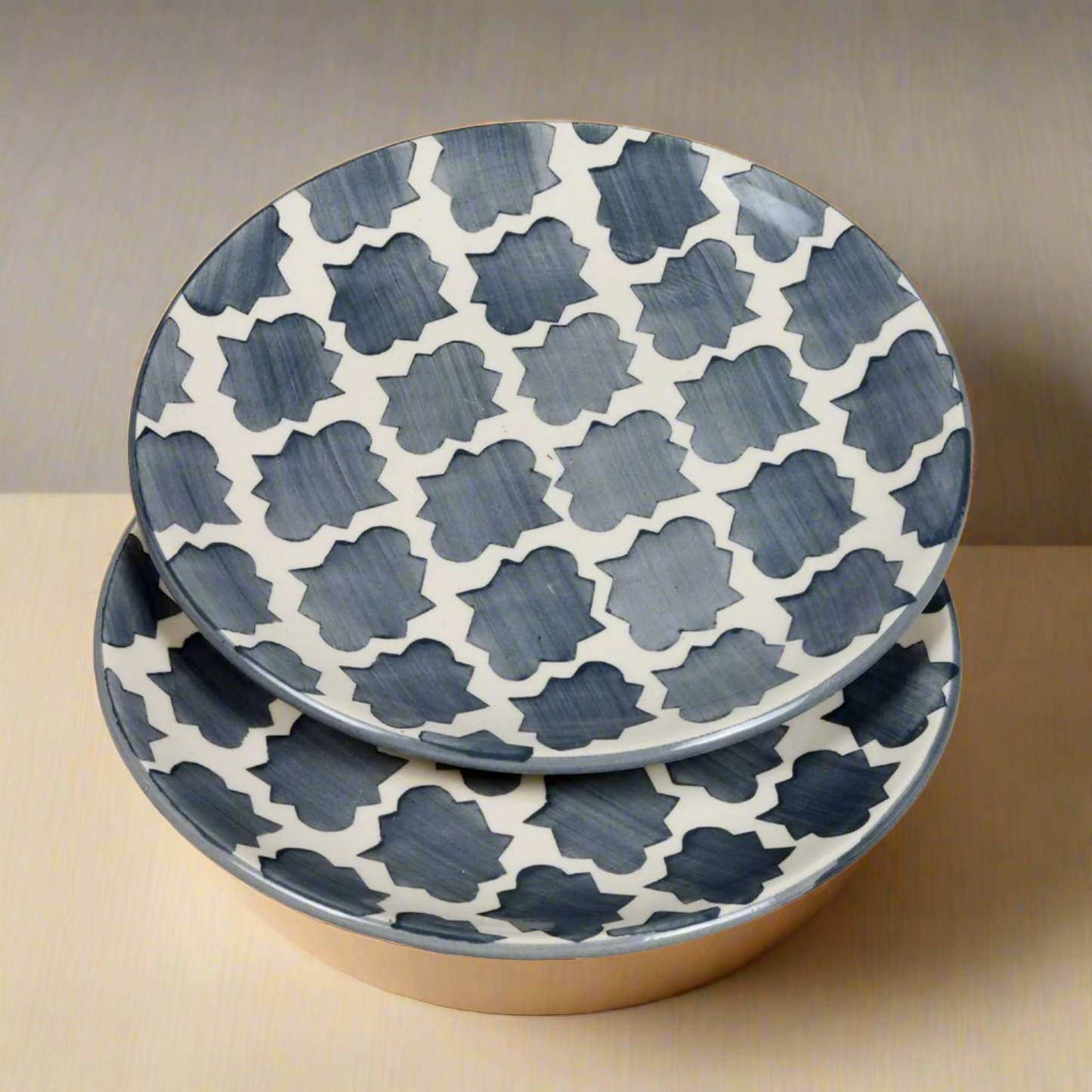 Ceramic Dinner Plate for Serving Nasta - Set of 2 Pcs (10 Inch)