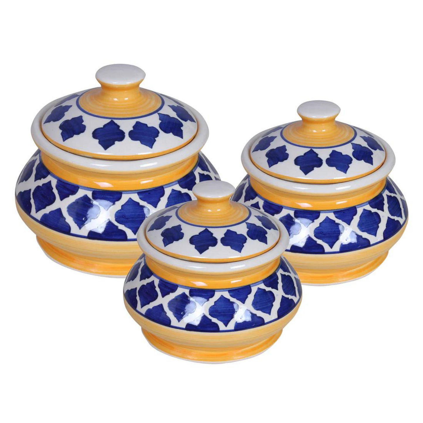 Raj Royal Ceramic Dinning Serving /Snack/ Mixing /Vegetable / Cereal / Soup / Salad / Tableware / Pudding Multipurpose / Desert / Food Storage Container Donga/ Degchi/ Handi / Casserole .