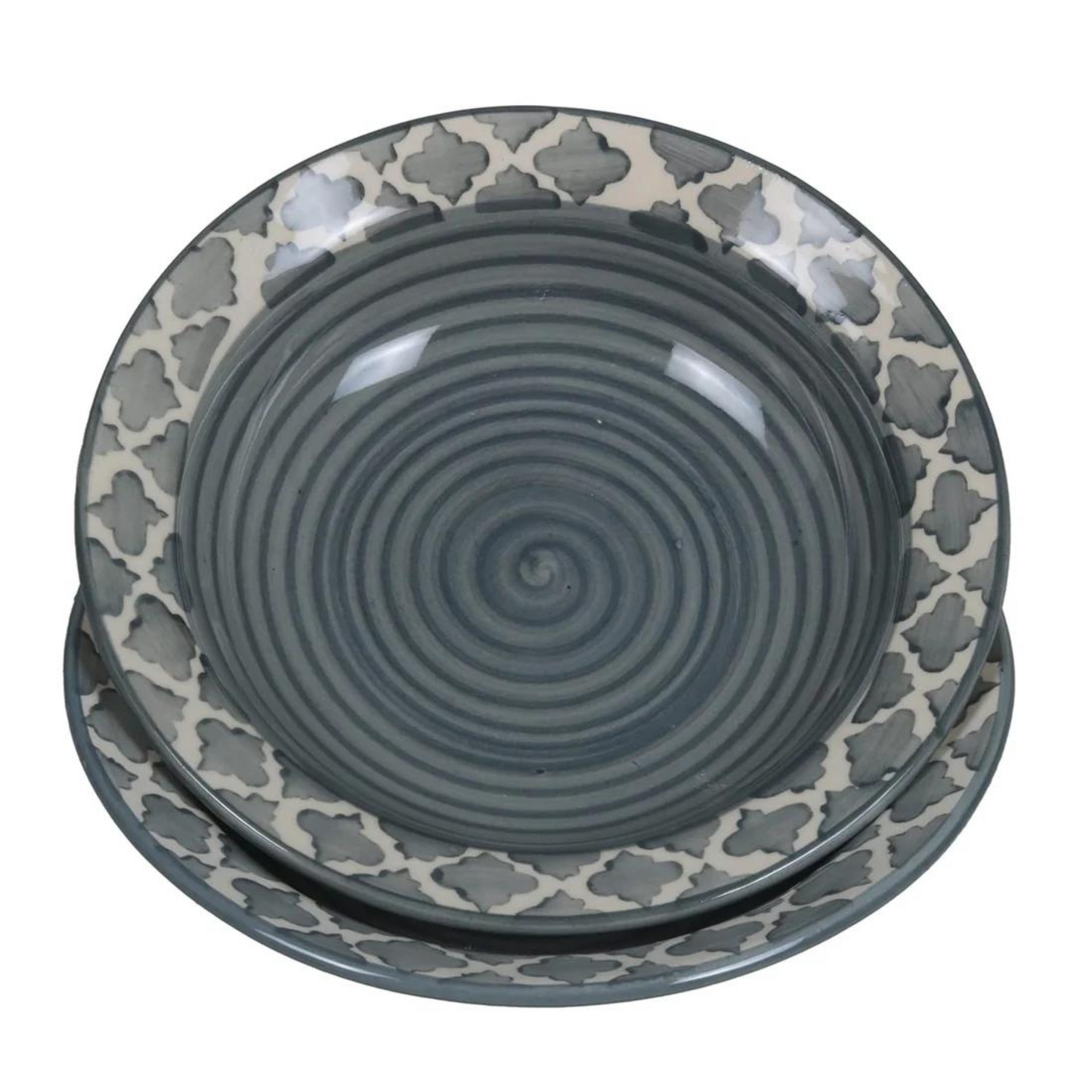 RAJ ROYAL® Ceramic Soup Plate for Dinner Set of 2 Pcs 10 Inch