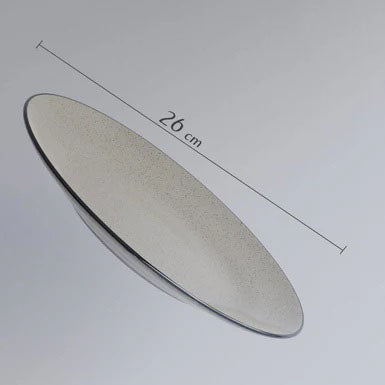 Handcrafted Glossy Grey 2 Ceramic Dinner Plate with 2 Serving Bowl