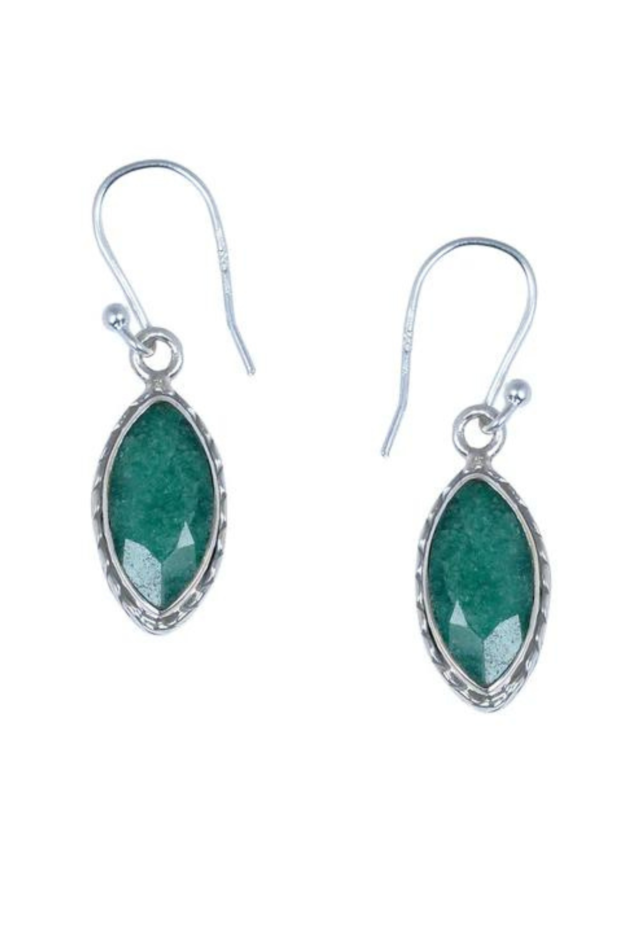 RAJ ROYAL Natural Jade Stud Earring Set in 925 Sterling Silver