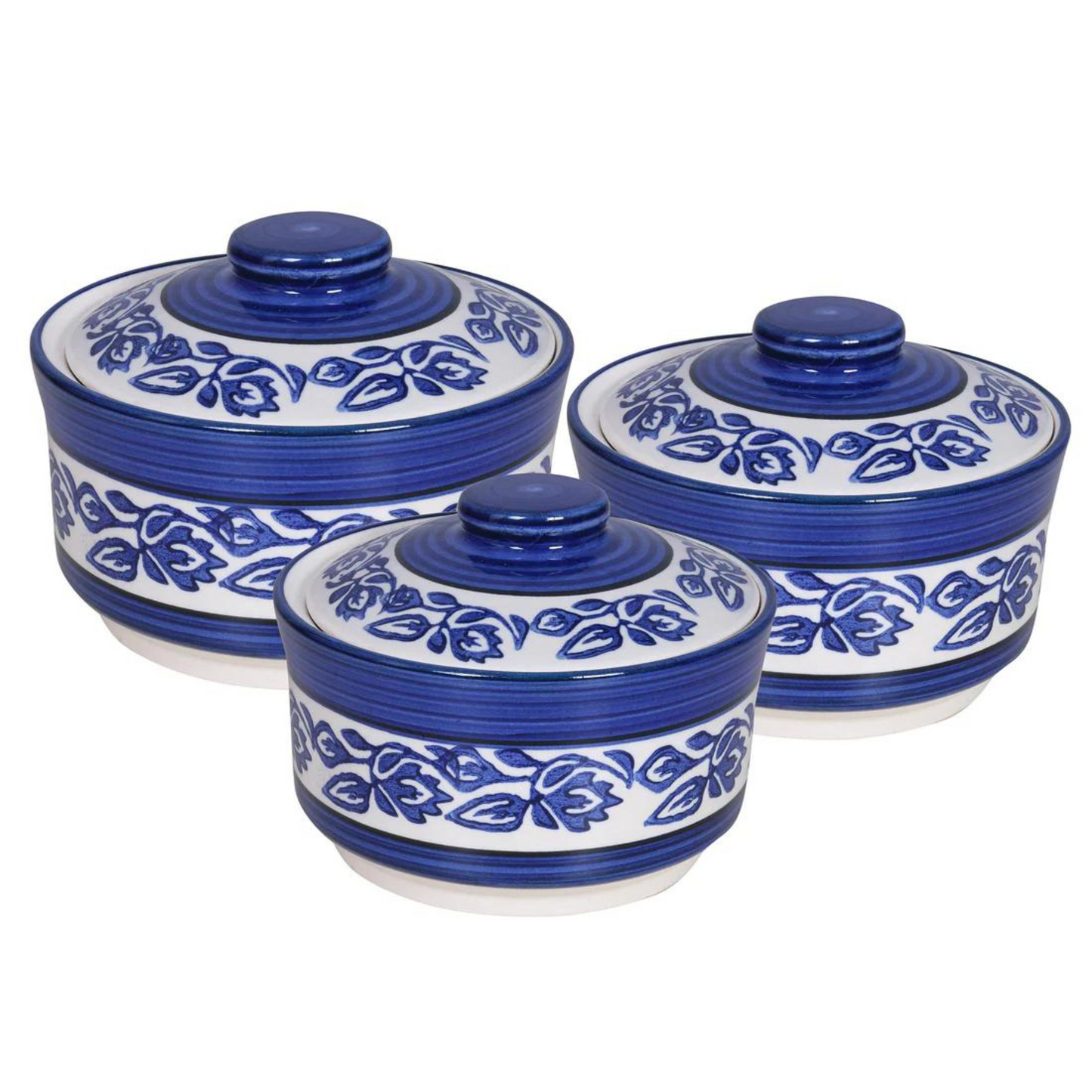 Raj Royal Ceramic Dinning Serving /Snack/ Mixing /Vegetable / Cereal / Soup / Salad / Tableware / Pudding Multipurpose / Desert / Food Storage Container Donga/ Degchi/ Handi / Casserole .