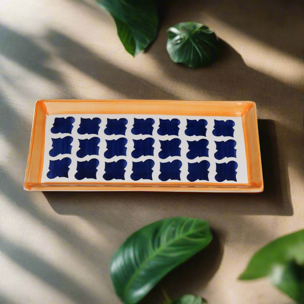 Ceramic Plates for Nasta Dinner Serving Kabab Tray
