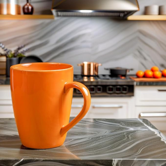 RAJ ROYAL Ceramic Mugs 250ml - Coffee/Tea Mugs - Microwave, Dishwasher Safe Tea Cups for Daily Use & Party (Set of 2 Cups)