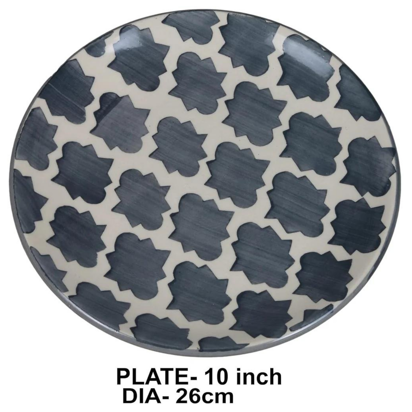 RAJ ROYAL® Ceramic Plate for Nasta Dinner Serving Set of 2 Pcs 10 Inch