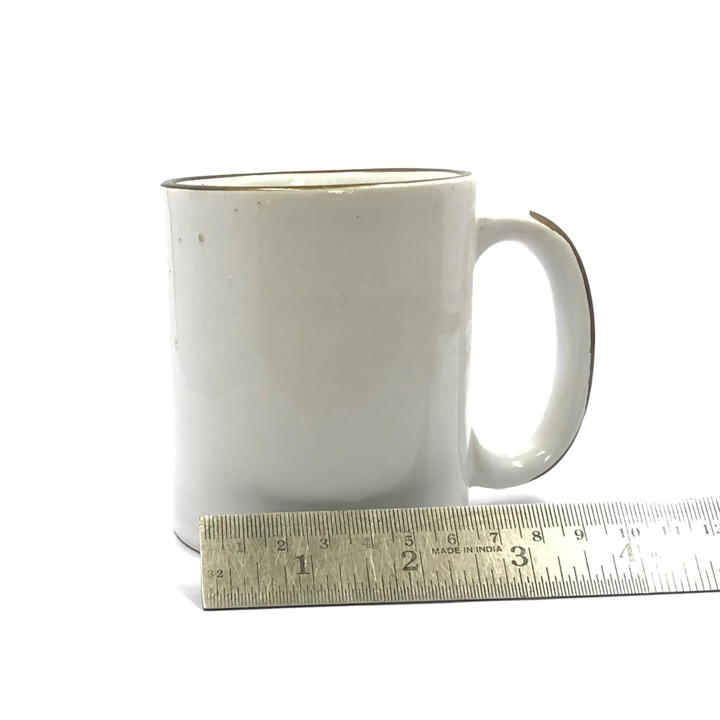 Raj Royal Handcrafted Plain Ceramic Tea Cup/Coffee Mug for Sublimation or Daily use - Set of 2