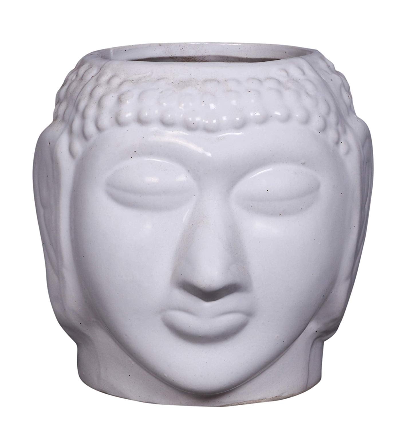 RAJ ROYAL Handcrafted Ceramic Bhuddha Shape Flower Vase for Living Room Handmade Decorative Vases Pot Planter for Garden for Home Office Decoration Pots 1 Piece