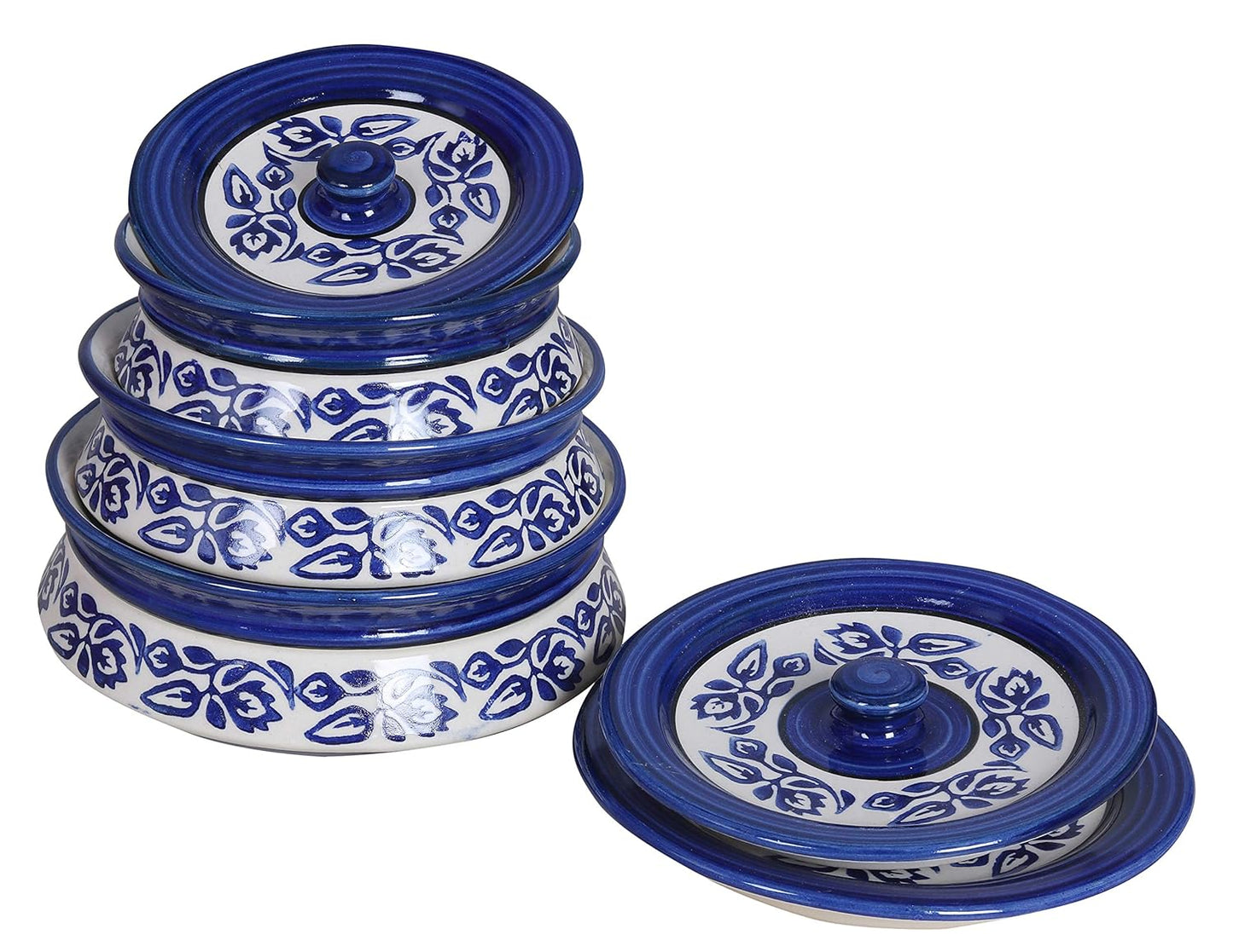 Raj@Royal® Ceramic Kitchen Accessories Items Donga Set, Dishwasher & Microwave Safe, Serves Donga for Cereal Soup, Set of 3, Capacity: 1500 ML, 1000 ML, and 800 ML