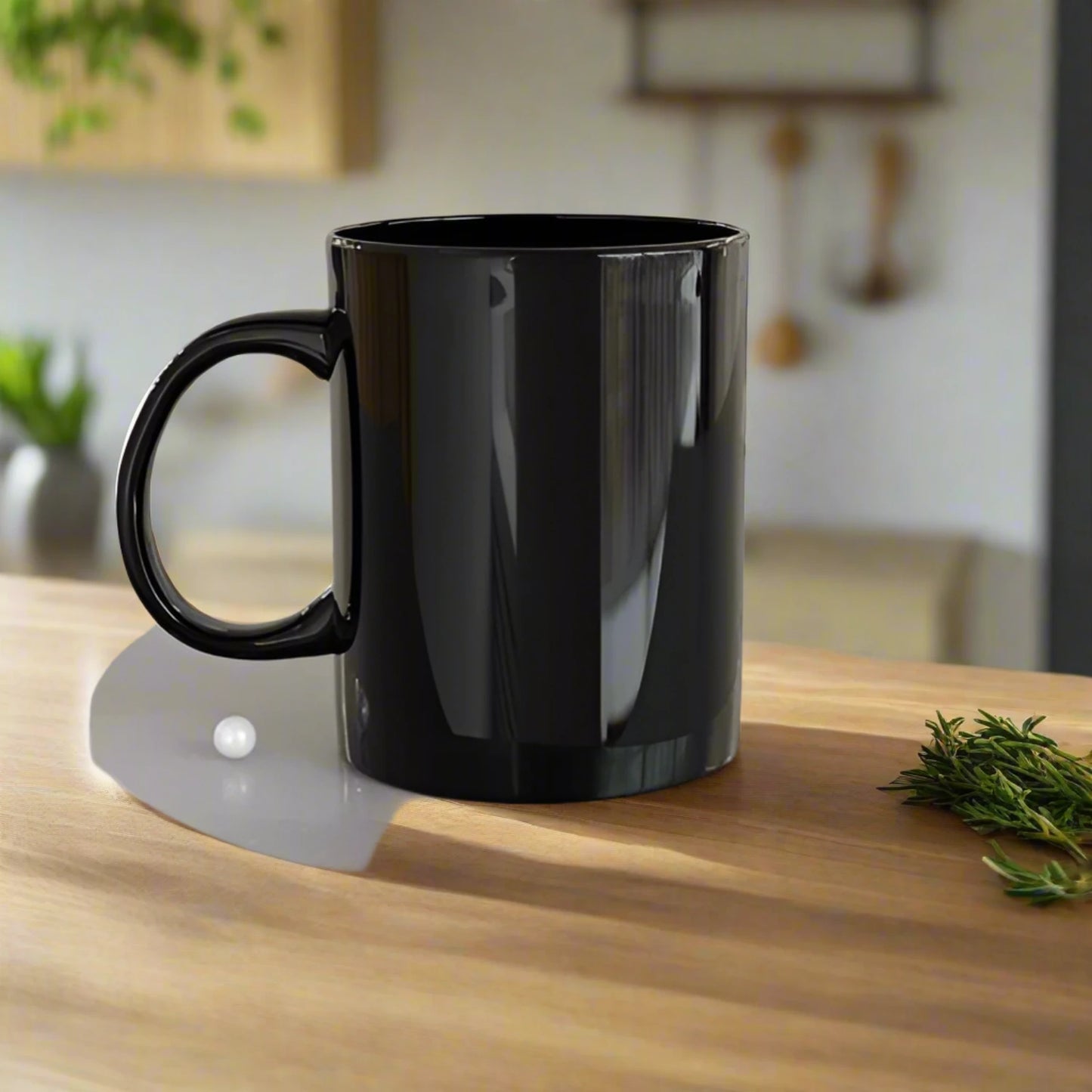 Ceramic Mugs - Black Pipe Coffee Mug (Set of 6)