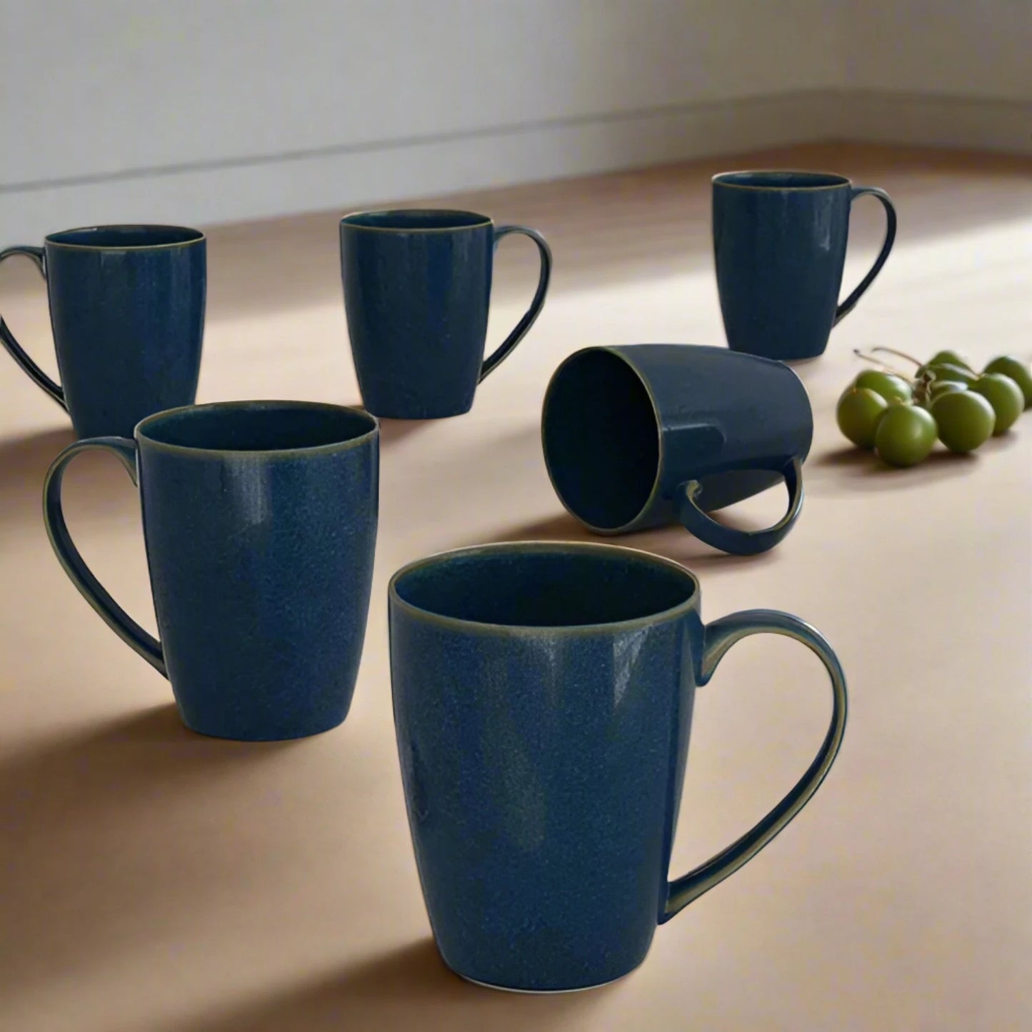 Galaxy Blue Coffee Mug Set (Set of 6)