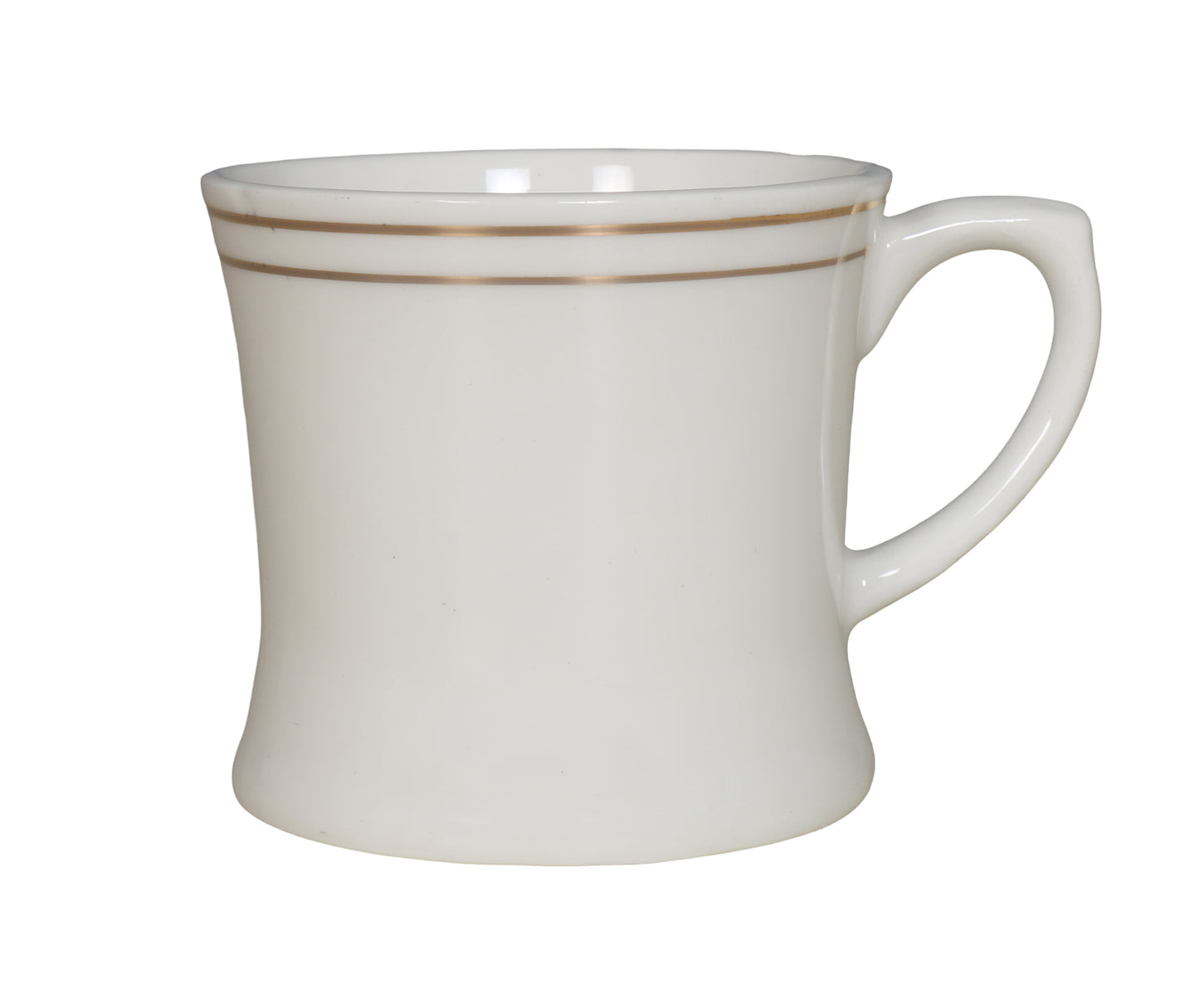 RAJ ROYAL Bone China Tea Coffee Cup Set Plain with Gold Line (Set of 6, 125 ML Each)