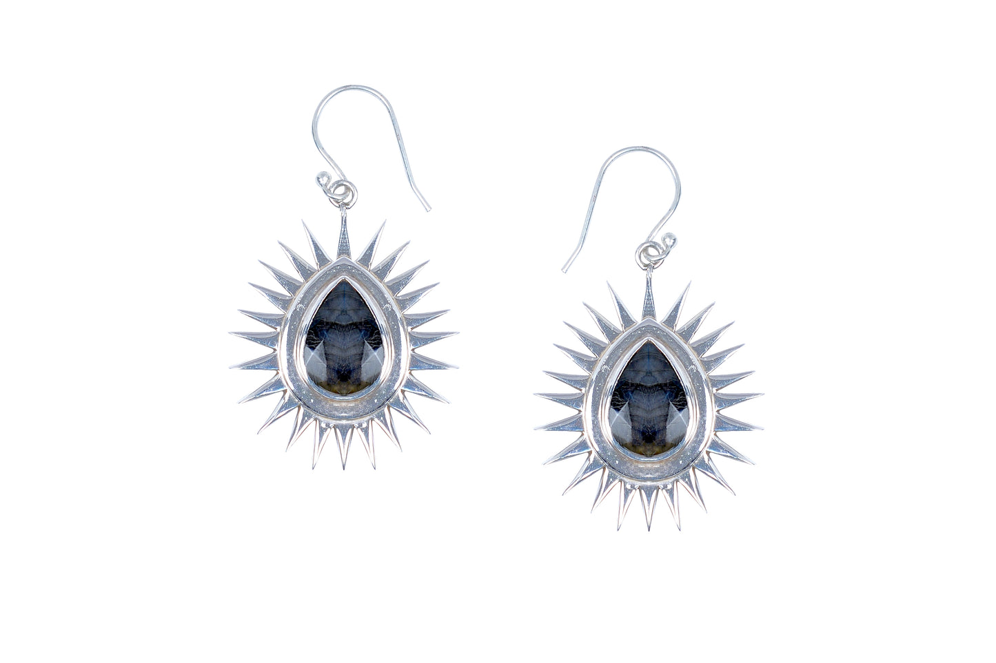 RAJ ROYAL Natural Rainbow Stud Earring in 925 Sterling Silver