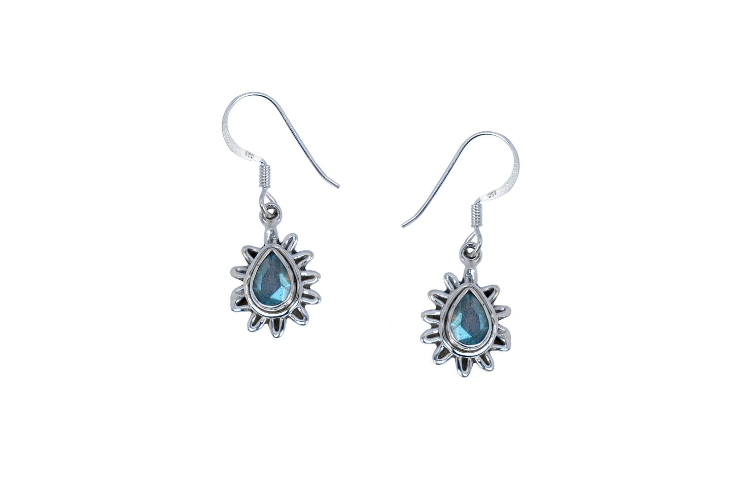 RAJ ROYAL Natural Rainbow Stud Earring in 925 Sterling Silver