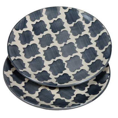 RAJ ROYAL® Ceramic Plate for Nasta Dinner Serving Set of 2 Pcs 10 Inch