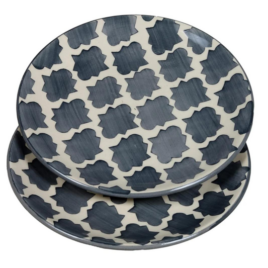 RAJ ROYAL® Ceramic Plate for Nasta Dinner Serving Set of 2 Pcs 10 Inch