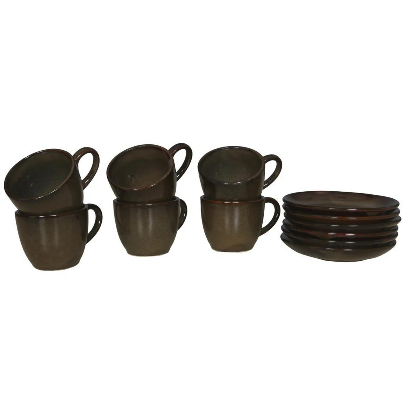 Raj Royal Stylish Print Ceramic Tea/Coffee Cups Set of 6 with Saucer (150ML)