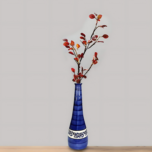 RAJ ROYAL Handmade Ceramic Blue Color Flower Vases/Pot