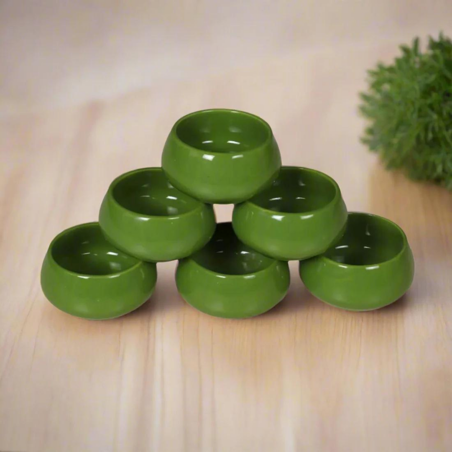 Ceramic Serving Bowls Dessert and Sauce Dip 50 ML Each (Set of 6)