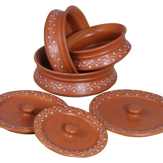 Raj Royal Ceramic Dinning Serving /Snack/ Mixing /Vegetable / Cereal / Soup / Salad / Tableware / Pudding Multipurpose / Desert / Food Storage Container Donga/ Degchi/ Handi / Casserole .