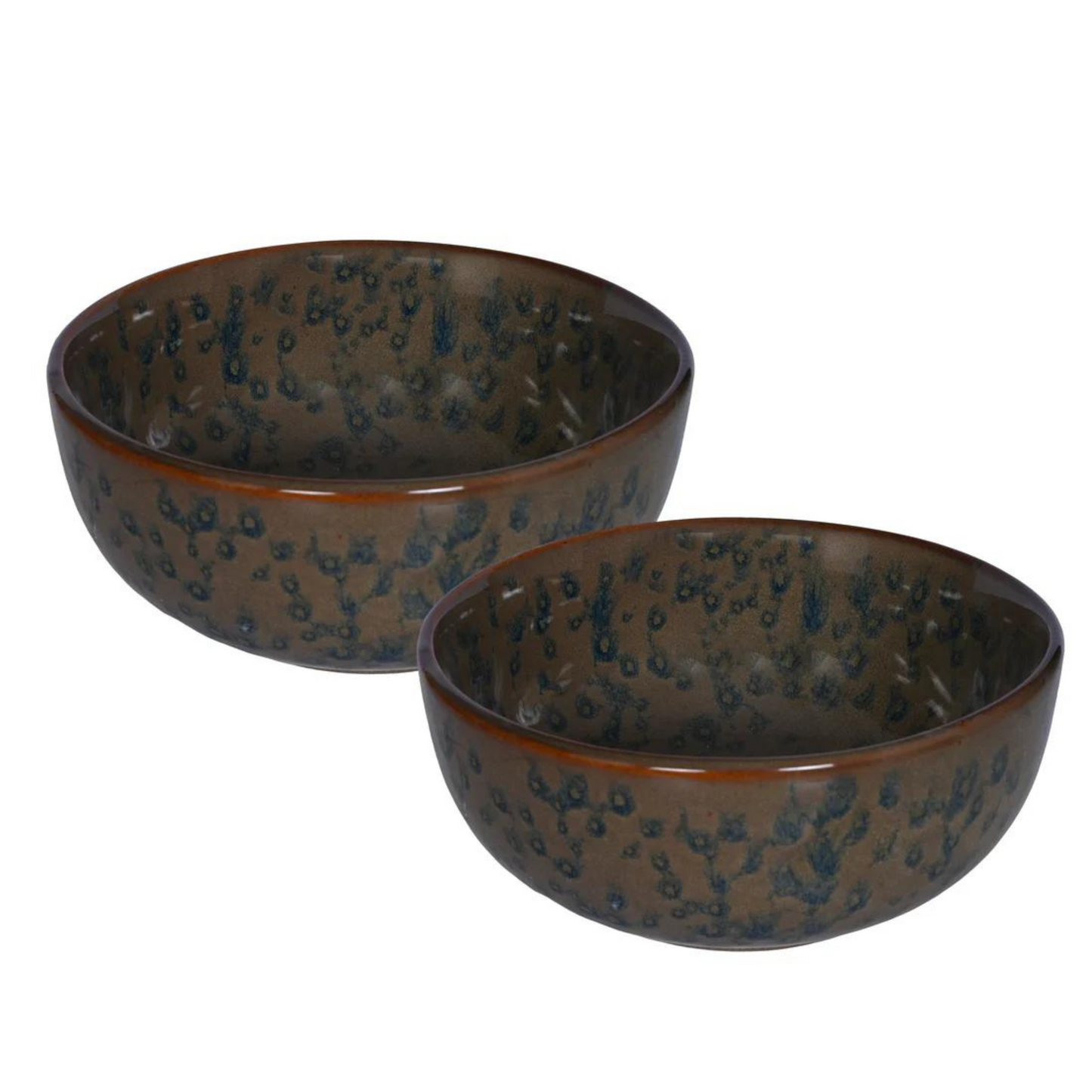 Raj Royal Ceramic Dinning Serving /Snack/ Mixing /Vegetable / Cereal / Soup / Salad / Tableware / Pudding Multipurpose / Desert / Food Storage Container / Hand Painted Reactive Colour Bowl Set of 2 /Microwave Safe/(1300 ML Each)