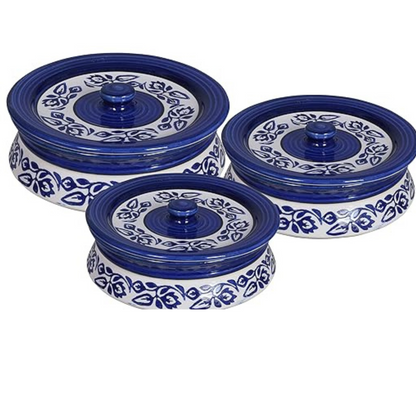 Raj Royal Ceramic Dinning Serving /Snack/ Mixing /Vegetable / Cereal / Soup / Salad / Tableware / Pudding Multipurpose / Desert / Food Storage Container  Donga/ Degchi/ Handi / Casserole .