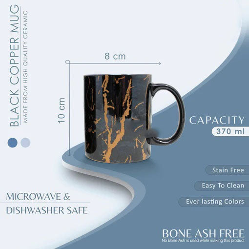Black Copper Pipe Coffee Mug