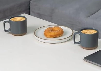 RAJ ROYAL Ceramic Mugs 250ml - Coffee/Tea Mugs - Microwave, Dishwasher Safe Tea Cups for Daily Use & Party (Set of 2 Cups)