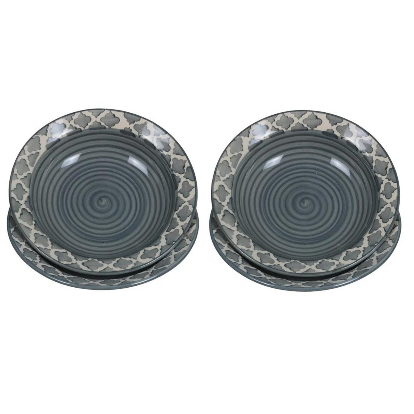 RAJ ROYAL® Ceramic Soup Plate for Dinner Set of 4 Pcs 7 Inch