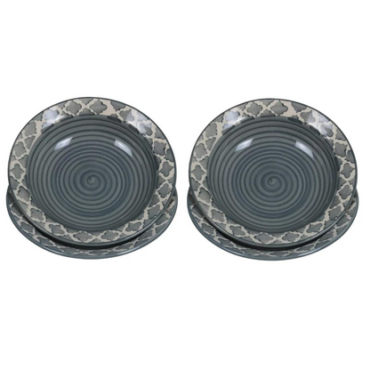 RAJ ROYAL® Ceramic Soup Plate for Dinner Set of 4 Pcs 7 Inch