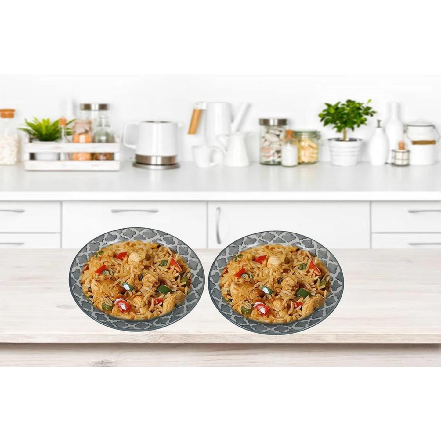 RAJ ROYAL® Ceramic Soup Plate for Dinner Set of 2 Pcs 10 Inch