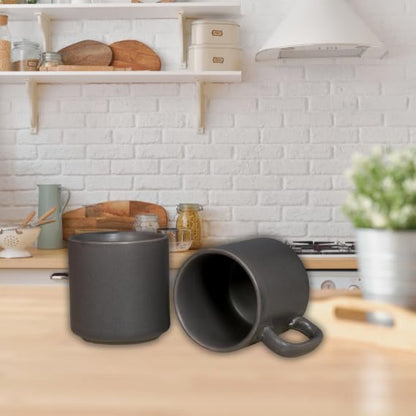 RAJ ROYAL Ceramic Mugs 250ml - Coffee/Tea Mugs - Microwave, Dishwasher Safe Tea Cups for Daily Use & Party (Set of 2 Cups)