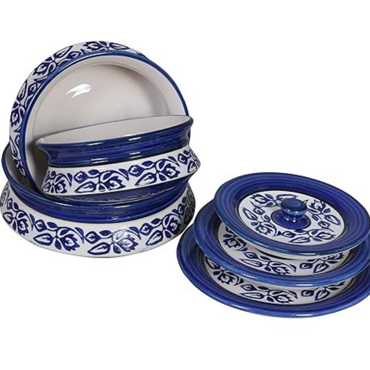 Raj Royal Ceramic Dinning Serving /Snack/ Mixing /Vegetable / Cereal / Soup / Salad / Tableware / Pudding Multipurpose / Desert / Food Storage Container  Donga/ Degchi/ Handi / Casserole .