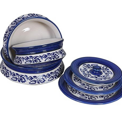 Raj Royal Ceramic Dinning Serving /Snack/ Mixing /Vegetable / Cereal / Soup / Salad / Tableware / Pudding Multipurpose / Desert / Food Storage Container  Donga/ Degchi/ Handi / Casserole .