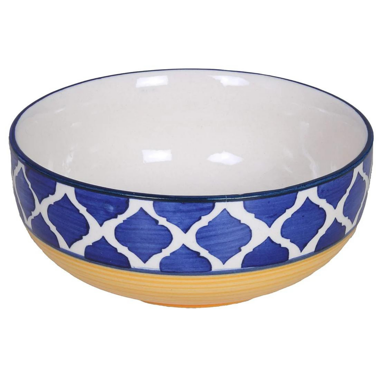 RAJ ROYAL Handmade Ceramic Serveware Bowls Dessert Latest Green Design Bowl Dinner Set of 4 Pc's as a Kitchen Serving Set Pudding Multipurpose Katori for Serving Dish in Home