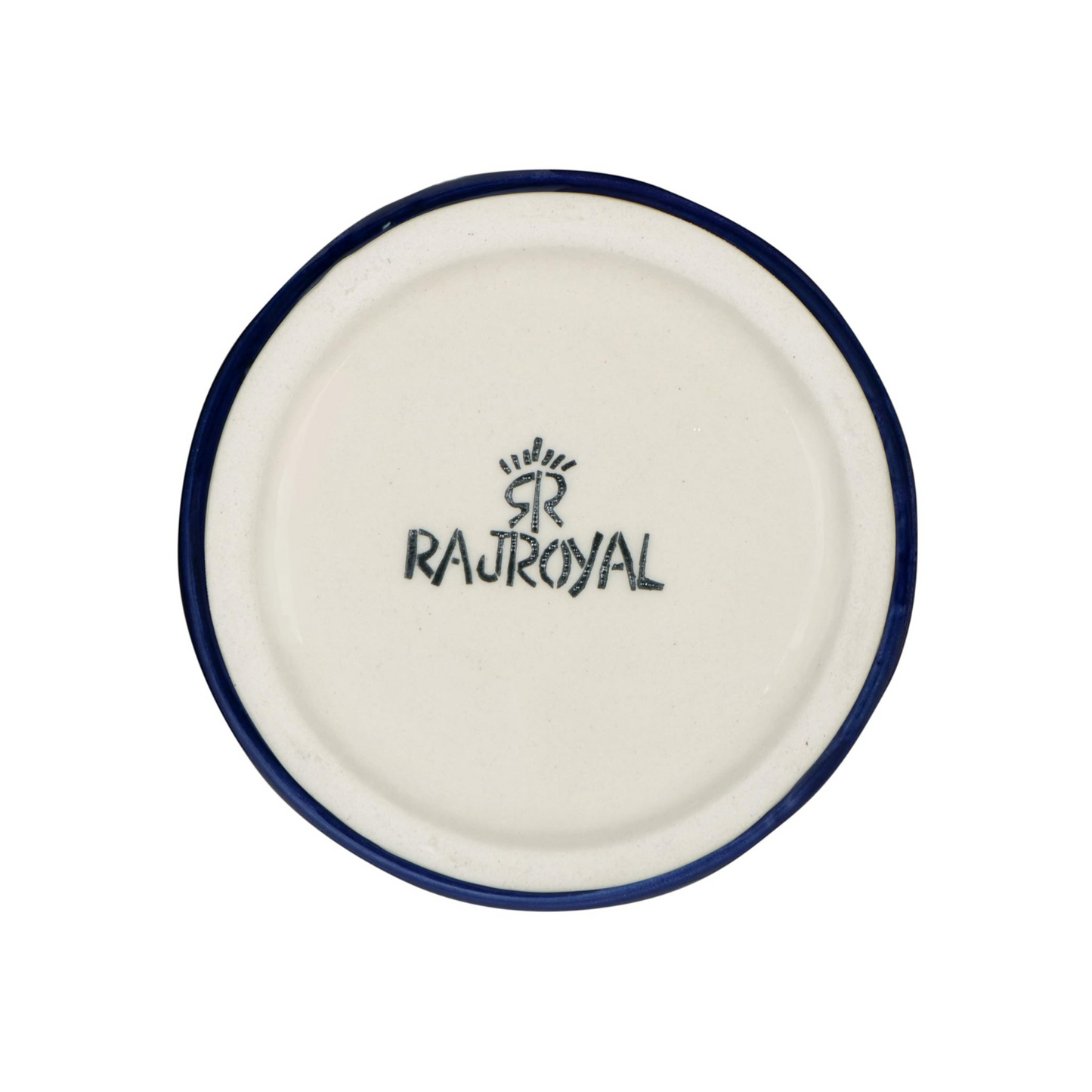 RAJ ROYAL Blue Pottery Hand Paintaed Mughal Ceramic Cornichon Storage Jar for Sugar | 750 GR