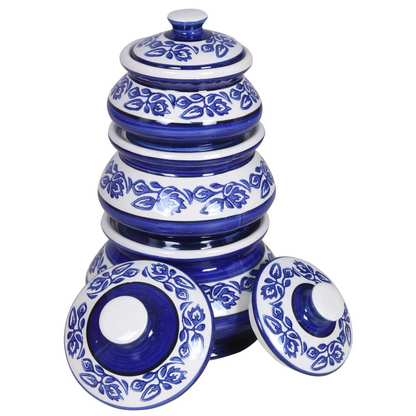 Raj Royal Ceramic Dinning Serving /Snack/ Mixing /Vegetable / Cereal / Soup / Salad / Tableware / Pudding Multipurpose / Desert / Food Storage Container Donga/ Degchi/ Handi / Casserole .