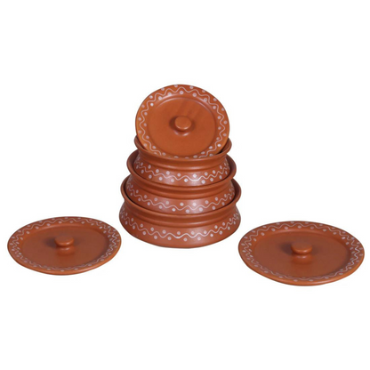 Raj Royal Ceramic Dinning Serving /Snack/ Mixing /Vegetable / Cereal / Soup / Salad / Tableware / Pudding Multipurpose / Desert / Food Storage Container Donga/ Degchi/ Handi / Casserole .