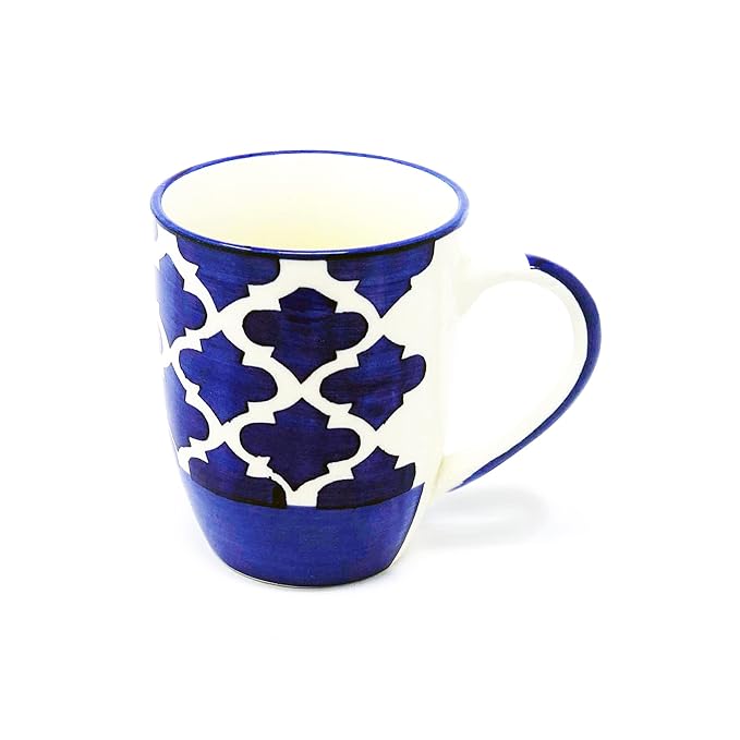 RAJ ROYAL Ceramic Mugs 250ml - Coffee/Tea Mugs - Microwave, Dishwasher Safe Tea Cups for Daily Use & Party (Set of 2 Cups)