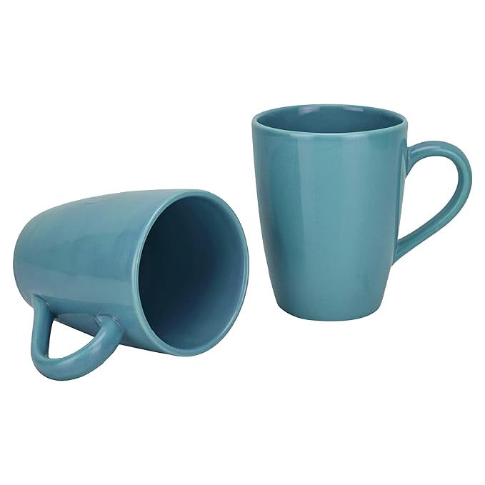 RAJ ROYAL Ceramic Mugs 250ml - Coffee/Tea Mugs - Microwave, Dishwasher Safe Tea Cups for Daily Use & Party (Set of 2 Cups)
