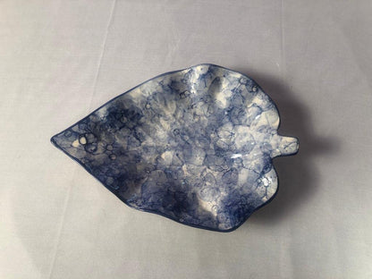 Raj Royal Ceramic Pan Shaped Serving Tray Hand Painted for Dinning Rooms - 1 Piece