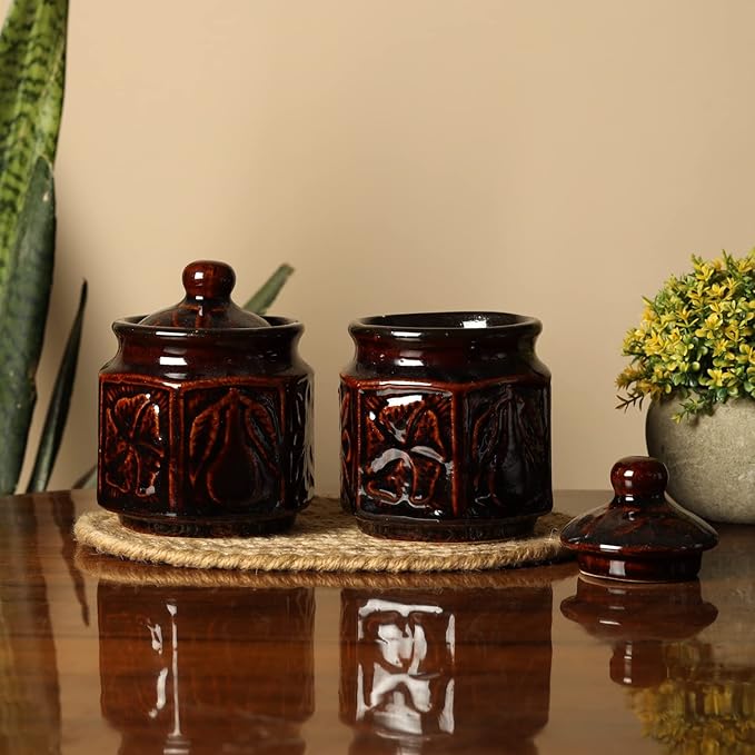 RAJ ROYAL Ceramic Storage Container Jar with Lid Storage Canister Fancy