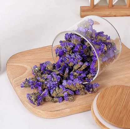 Raj Royal Airtight clear glass storage canister with wooden lid 500 ML Capacity