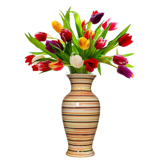 RAJ ROYAL Decorative Ceramic Flower Vase Pot for Living Room Office Home Corner Ceramic Vases for Indoor Plants Flower Planting Vase for Home Decoration