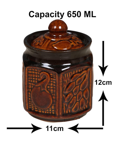 RAJ ROYAL Ceramic Storage Container Jar with Lid Storage Canister Fancy
