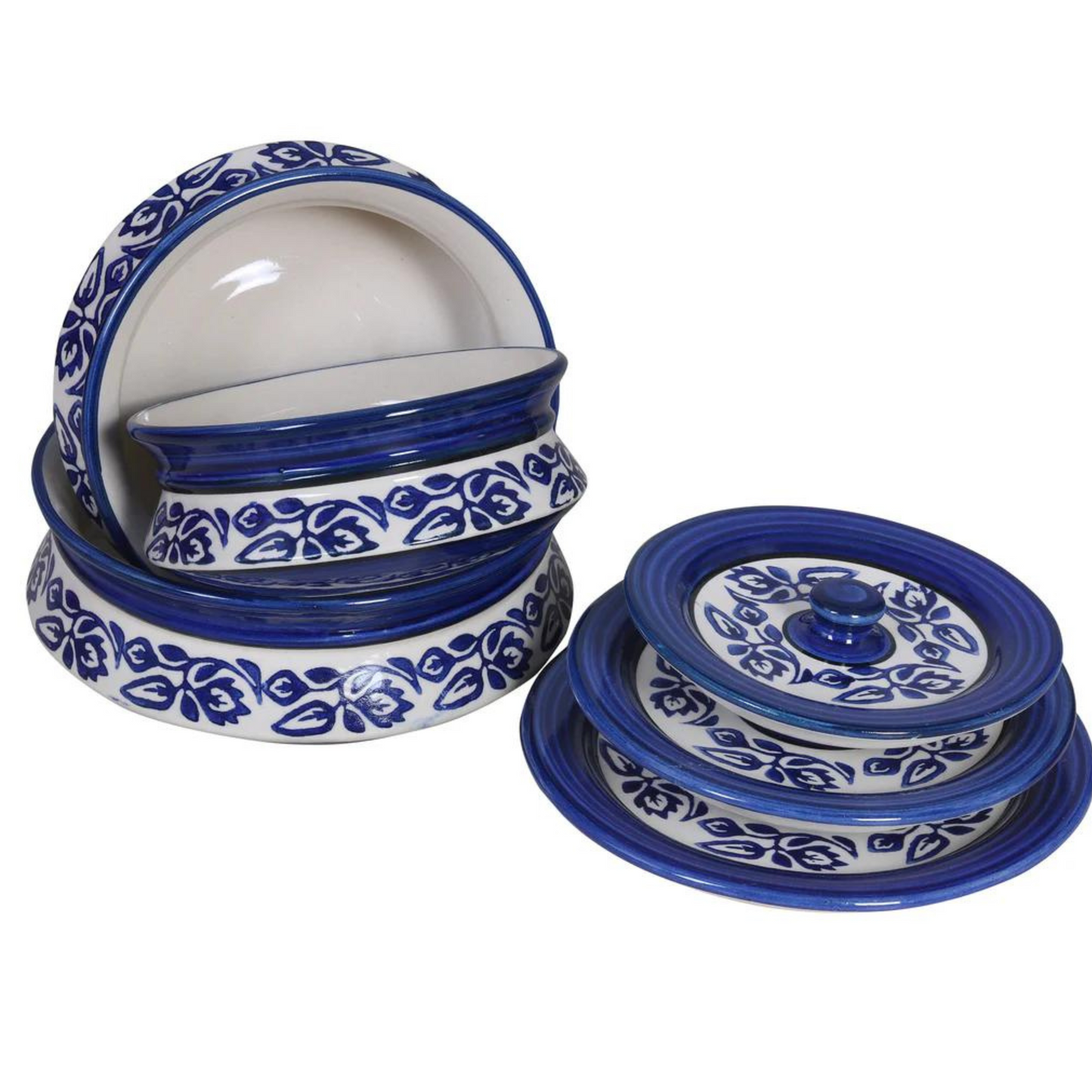 Raj Royal Ceramic Dinning Serving /Snack/ Mixing /Vegetable / Cereal / Soup / Salad / Tableware / Pudding Multipurpose / Desert / Food Storage Container  Donga/ Degchi/ Handi / Casserole .