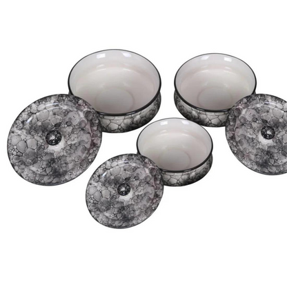 Raj Royal Ceramic Dinning Serving /Snack/ Mixing /Vegetable / Cereal / Soup / Salad / Tableware / Pudding Multipurpose / Desert / Food Storage Container Donga/ Degchi/ Handi / Casserole .