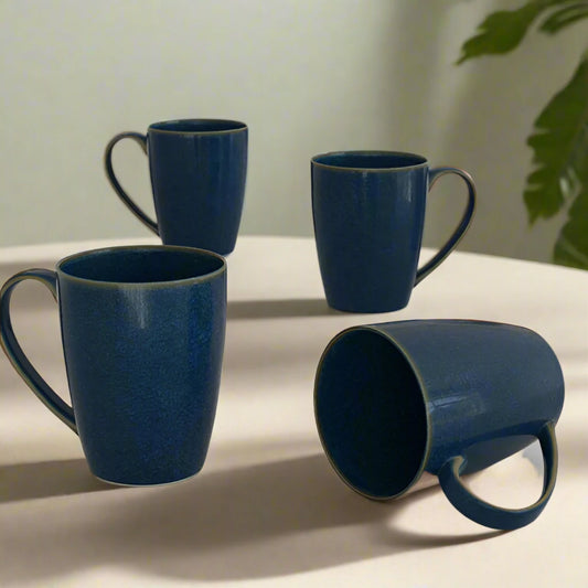 Galaxy Blue Coffee Mug Set (Set of 4)