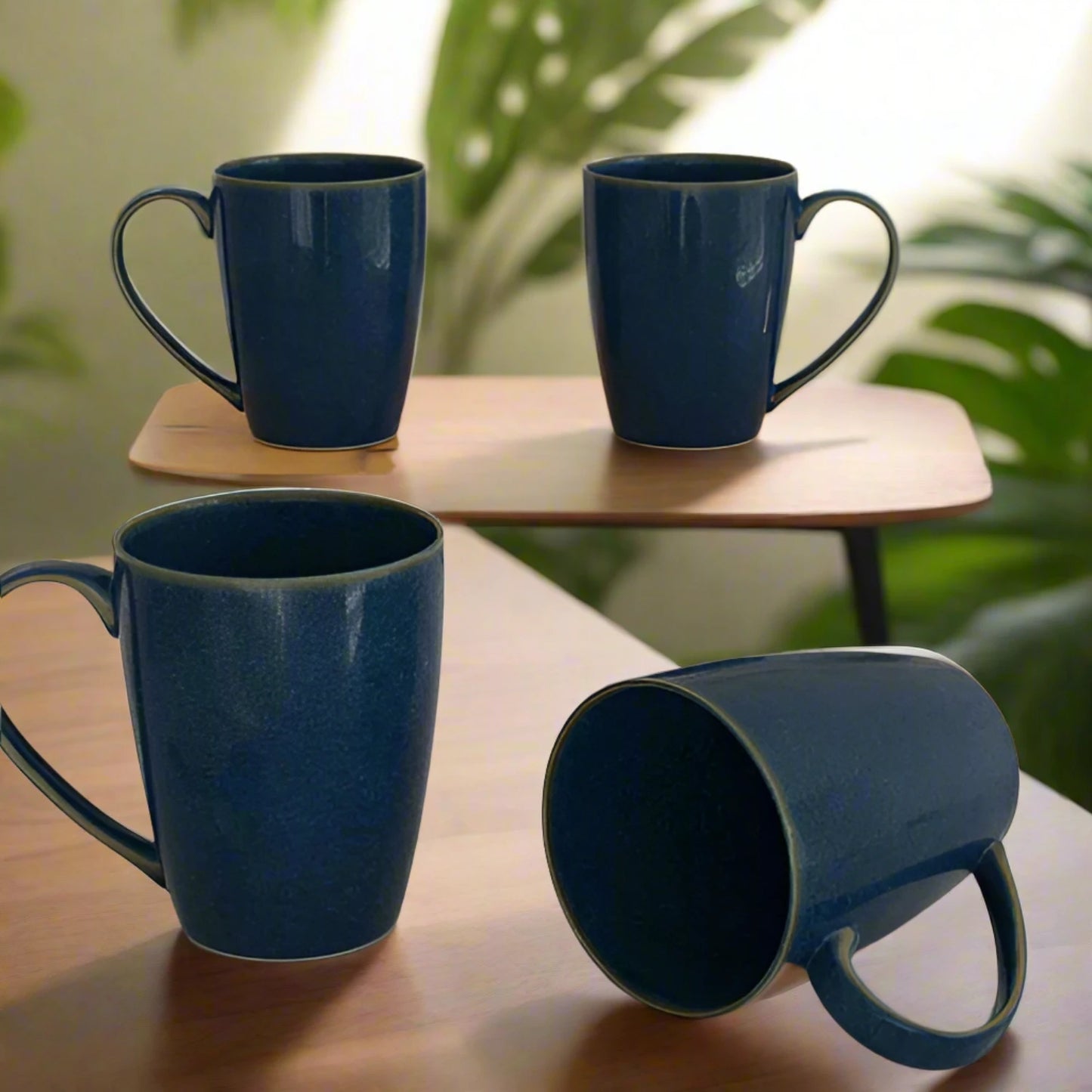 Galaxy Blue Coffee Mug Set (Set of 4)