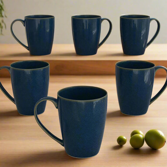 Galaxy Blue Coffee Mug Set (Set of 6)