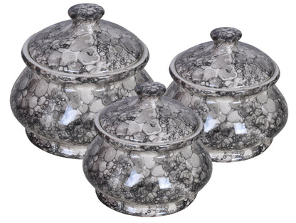 Raj Royal Ceramic Dinning Serving /Snack/ Mixing /Vegetable / Cereal / Soup / Salad / Tableware / Pudding Multipurpose / Desert / Food Storage Container Donga/ Degchi/ Handi / Casserole .